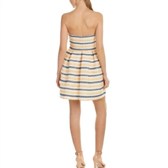 HUTCH Anthropologie Strapless Striped Mini Dress - Picture 2 of 13